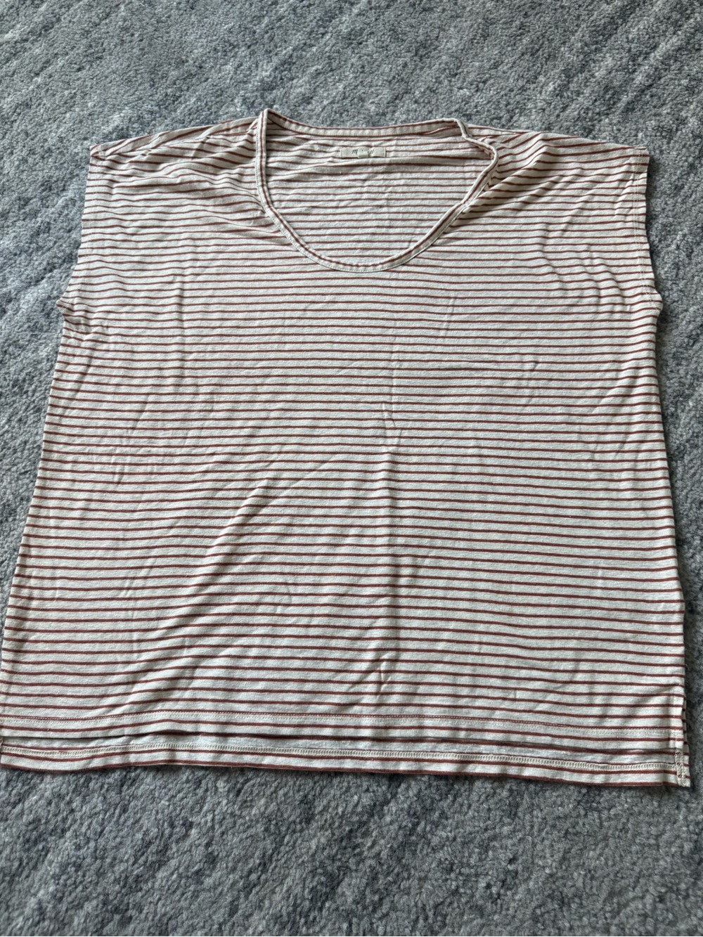 Madewell Linen-Blend U-Scoop T Shirt